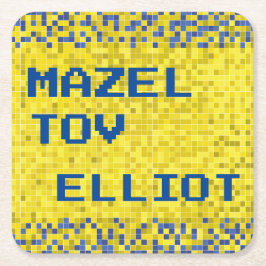 BMバーまたはバルミツワーゲームオン スクエアペーパーコースター