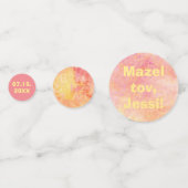 BMバーまたはバルミツワーシンプル微妙 コンフェッティ (正面)