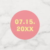 BMバーまたはバルミツワーシンプル微妙 コンフェッティ (スモール正面)