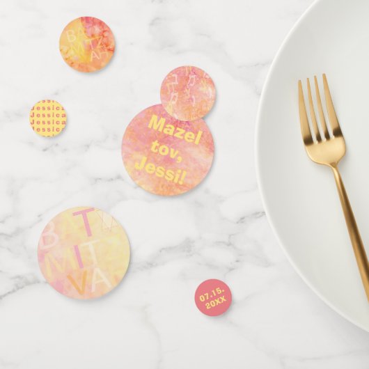 BMバーまたはバルミツワーシンプル微妙 コンフェッティ (グループ)