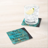 BMバーまたはバルミツワー外部空間 スクエアペーパーコースター (インサイチュ)