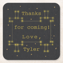 BMバーまたはバルミツワー宇宙トーラ スクエアペーパーコースター