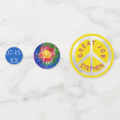 BMバーまたはバルミツワー紙吹雪1960のスタイル コンフェッティ (正面)