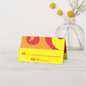 BMバーアンバルミツワーグリッター旋回座席表 プレイスカード (正面)