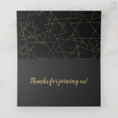 BMバーアンバルミツワー金ゴールドスター座席表 プレイスカード (内部開封)