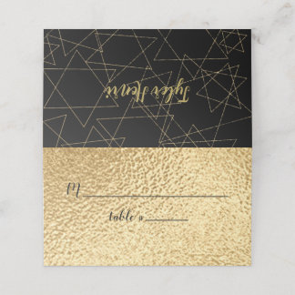 BMバーアンバルミツワー金ゴールドスター座席表 プレイスカード