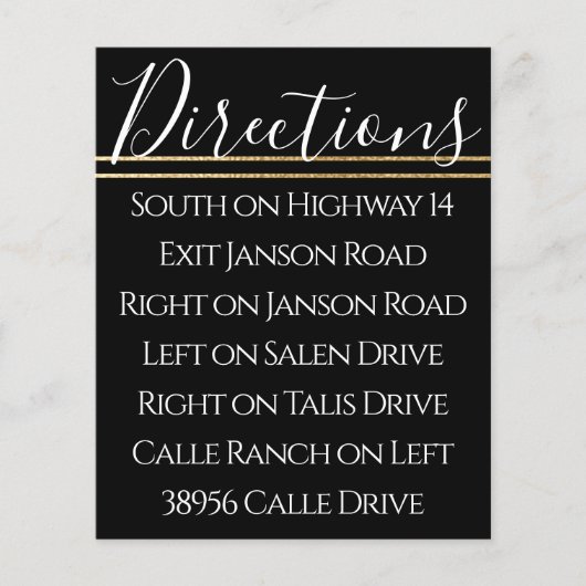 BMバーバルミツワーエレガント金ゴールド方向札 (正面)