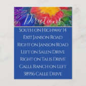 BMバーバルミツワーエンクロージャ/方向カラーインク