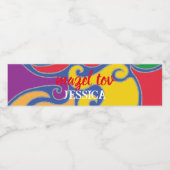 BMバーバルミツワーカラー旋回 ペットボトルラベル (シングルラベル)