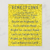 BMバーバルミツワーゲームオンディレクションカード (正面)