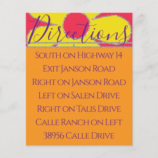 BMバーバルミツワーディレクションカードフラワー2 (正面)