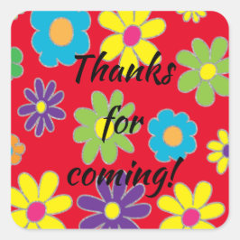 BMバーバルミツワーフローズンスクエアステッカー スクエアシール