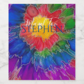 BMバーバルミツワーワインボトルラベルネクタイ染色インキ ワインラベル (シングルラベル)