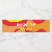 BMバーバルミツワー渦巻き ペットボトルラベル (シングルラベル)