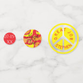 BMバーバルミツワー紙吹雪シルバーオレンジイエロー コンフェッティ (正面)