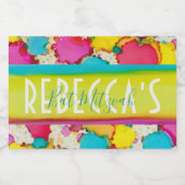 BMバーバルミツワー紙吹雪ミニ スパークリングワインラベル (シングルラベル)