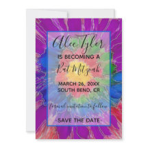 BMバーバルミツワー色鮮やかにエレガント