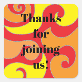 BMバーバルミツワー60のスタイルステッカーズスクエア スクエアシール