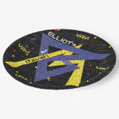 BMバー又はバルミツワー紙プレートゲームオン ペーパープレート (アングル)