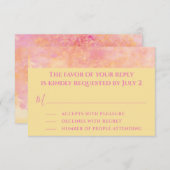 BMバーNバルミツワーRSVPカードシンプル微妙 出欠カード (正面/裏面)