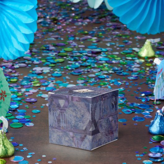 BM Bar Bat Mitzvah Star of David Blues フェイバーボックス (パーティー)