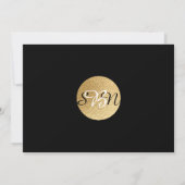 BM Bat Mitzvah Bar Mitzvah Gold Torah 5 x 7 招待状 (裏面)