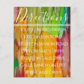 BMBarバルミツワーカラー方向カードのスプラッシュ (正面)