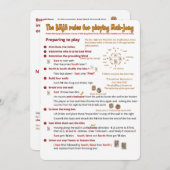 BMJAはカードを支配しま-遊ぶことを準備します 招待状 (正面/裏面)