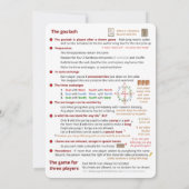 BMJAは遊カード-ゲーム(2)を遊ぶこと--を支配します 招待状 (裏面)