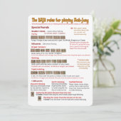 BMJAルールカード – スペシャルハンズ 招待状 (スタンド正面)