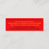 B'Moreは名刺1を接続しました スキニー名刺 (裏面)