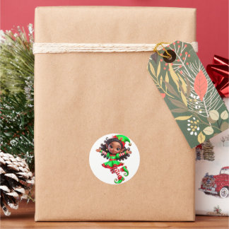 BMSC Santa's Little Helper Sticker, V1 ラウンドシール