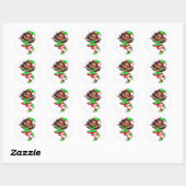 BMSC Santa's Little Helper Sticker, V1 ラウンドシール (シート)