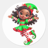 BMSC Santa's Little Helper Sticker, V1 ラウンドシール (正面)