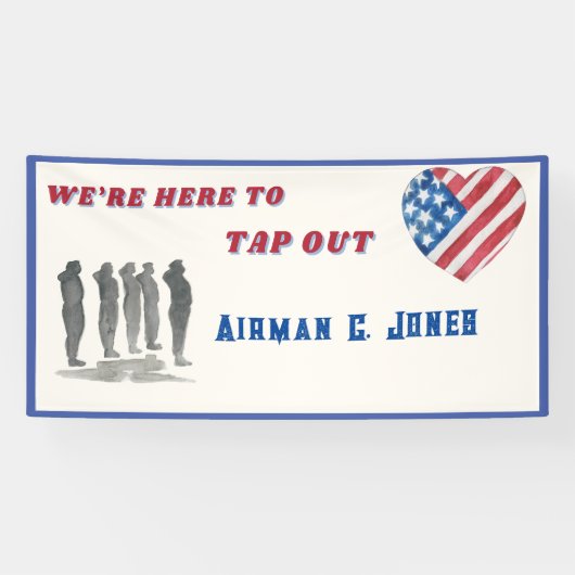 BMT卒業バナーをタップアウトする 横断幕 (横)