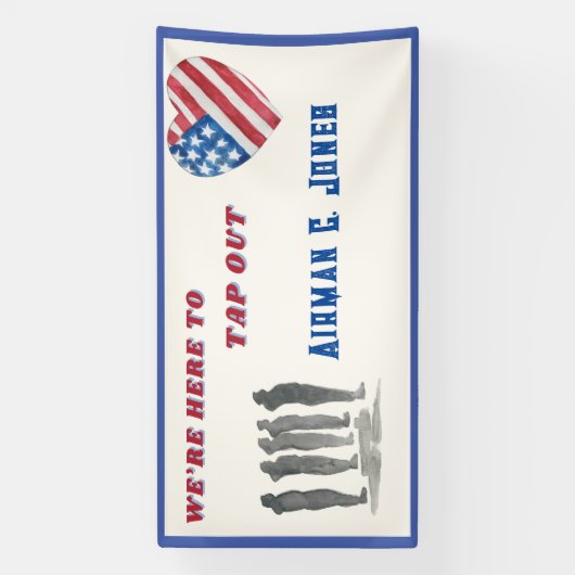 BMT卒業バナーをタップアウトする 横断幕 (縦)