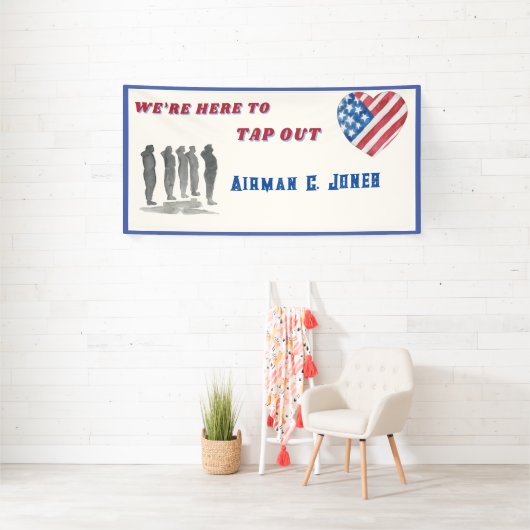 BMT卒業バナーをタップアウトする 横断幕 (インサイチュ)