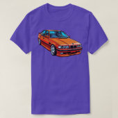 Bmwがe38を下降 Tシャツ (デザイン正面)