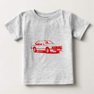 BMWのクラシックな赤 ベビーTシャツ
