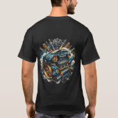 BMWエンジンアートTシャツ Tシャツ (裏面)