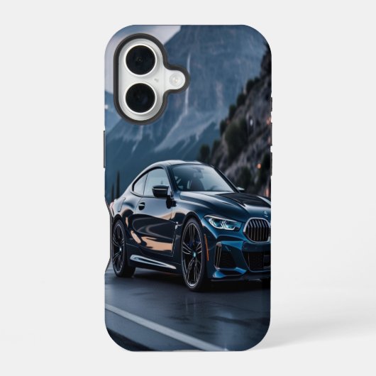 BMWドリームカーはっきりしたデザイン – 自動車のためのお洒落ラグジュアリー iPhone 16ケース (裏面)