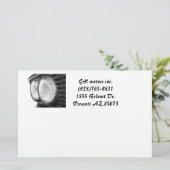 BMWヘッドライト 便箋 (スタンド正面)