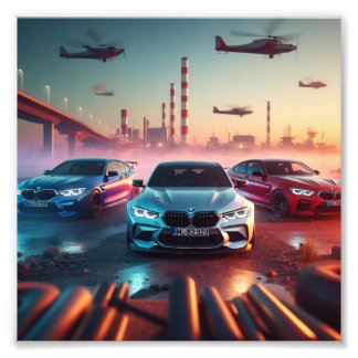 BMW車の素晴らすごいしいポスター フォトプリント