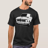 BMW 2002の輪郭 Tシャツ (正面)