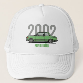 BMW 2002 ミントグリーン クラシックカーTシャツ キャップ