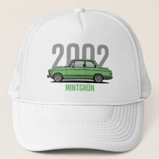 BMW 2002 ミントグリーン クラシックカーTシャツ キャップ