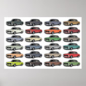 BMW 2002 Multi Car Poster ポスター (正面)