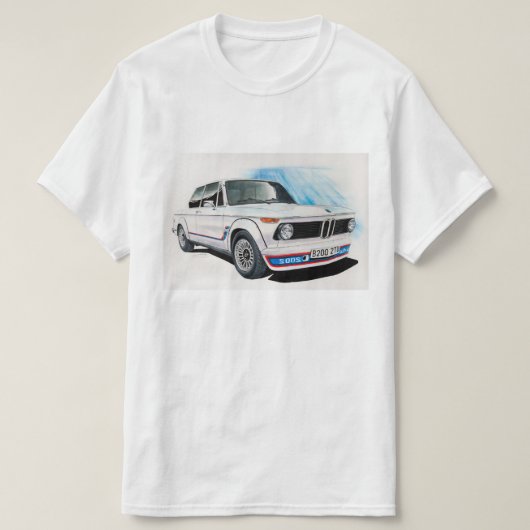 BMW 2002 TURBO T-Shirt Tシャツ (デザイン正面)