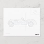 BMW 328 1936 ポストカード (裏面)