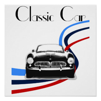 BMW 507 classic car ポスター